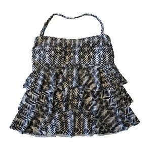 Island Escape Swimsuit Black and White SIze 12